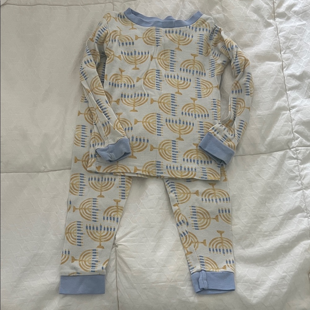 Charming Blue and Gold Kids Pajama Set